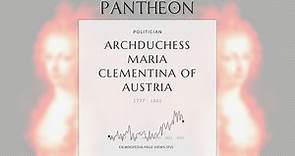 Archduchess Maria Clementina of Austria Biography - Duchess of Calabria