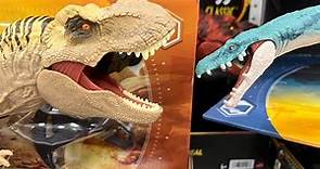 Jurassic World Toy Hunt Legacy Collection: Pachycephalosaurus, Kosmoceratops, & Velociraptor.