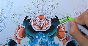 Como Dibujar a BROLY Super Saiyan Dragon Ball Super película 2019| Drawing Goku vs New Broly DBS