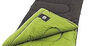 Coleman Duck Harbor Cool-Weather Sleeping Bag, Cotton Flannel Adult Sleeping Bag for 30°F/50°F Nights, Includes Ventilation, No-Snag Zipper, & Packing System; Fits Adults up to 5ft 11in