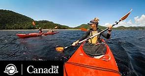 Kayak sur la rivière Saguenay en 360 | Parcs Canada
