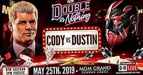 Cody vs Dustin Rhodes Double Or Nothing 2019 highlights