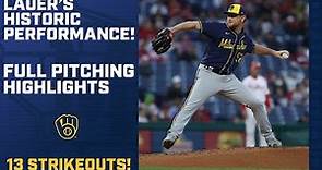 Eric Lauer DOMINATES with 13 Ks! Full Highlights