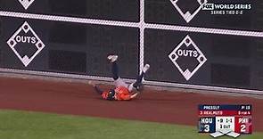 Chas McCormick's INSANE catch to preserve the win for the Astros in World Series Game 5!!
