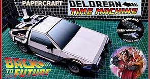 DeLorean Time Machine PAPERCRAFT Back to the Future. La máquina del tiempo DeLorean