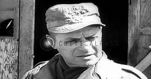 General Matthew Ridgway takes over from General MacArthur in Korea. HD Stock Footage