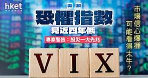 美股「恐慌指數」創近四年低　市場信心爆棚　專家警告︰股災一大先兆 - 香港經濟日報 - 理財 - 個人增值