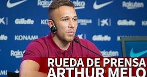 Rueda de prensa de Arthur en su presentación con el Barcelona desde el Camp Nou | Diario AS