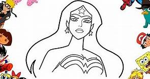 How to draw Wonder Woman - Como dibujar a la mujer maravilla