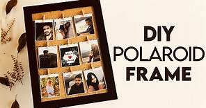How To Make VINTAGE POLAROID PHOTO FRAME | DIY Polaroid Frame