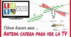 CÓMO HACER UNA ANTENA CASERA PARA VER LA TV (HD). FÁCIL Y RÁPIDO.