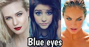 50 Most Beautiful Girls With Blue Eyes ★ Video HD