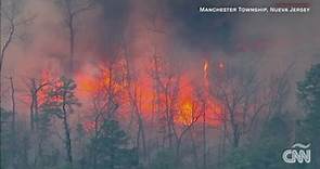 Incendio en Nueva Jersey: más de 1.000 hectáreas arrasadas por las llamas y miles de evacuados