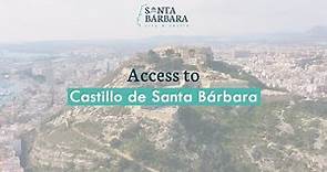 Access to the Castillo de Santa Bárbara of Alicante