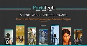 Discover ParisTech International Admission Program! - webinar (20 May 2020)