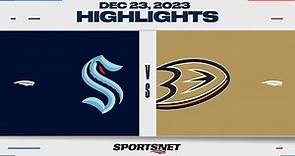 NHL Highlights | Kraken vs. Ducks - December 23, 2023