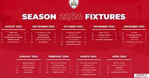 Barnsley Fc Football Fixtures 2023 - 2024 season #barnsleyfc #fixtures #football