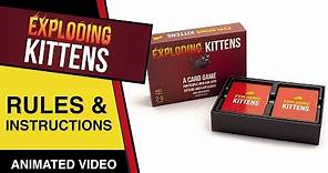 How to play Exploding Kittens | Learn Exploding Kittens card game rules & regulations.