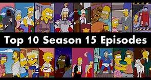 Top 10 Simpsons Season 15 Episodes