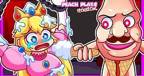 👑 ESCAPE CREEPY ICE CREAM MAN! [SCARY GAME] | Peach Plays Roblox Don't Get Eliminated