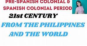 Pre-colonial and Spanish colonial Periods| Philippine Literature