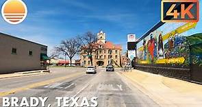 Brady, Texas! Drive with me through a Texas town! Real Time, No Music.
