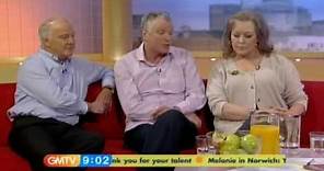 Magpie presenters Jenny Hanley, Mick Robertson and Doug Rae on GMTV.