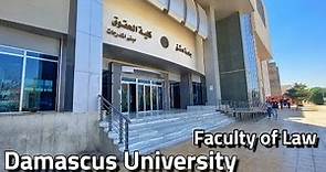 Damascus university walking tour (faculty of Law) | Syria 2022