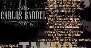 Carlos Gardel Esta Noche Me Emborracho Letra