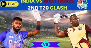IND vs WI 2nd T20 Live Cricket Score | Ind VS WI 2nd T20 Match | India Vs West Indies | CNBC TV18