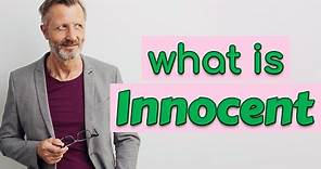 Innocent | Meaning of innocent