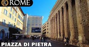 Rome guided tour ➧ Piazza di Pietra - Piazza Sant'Ignazio [4K Ultra HD]