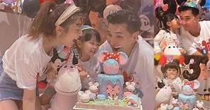 「小豬比」3歲生日 向爸爸陳展鵬送吻｜展鵬和老婆在家中為囡囡慶祝｜明報娛樂新聞