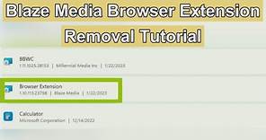 Blaze Media Browser Extension | HOW TO REMOVE