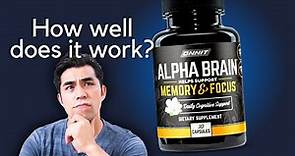 I Tried Alpha Brain, Here's How It Went