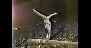 Simona PAUCA (ROM) beam - 1984 Olympics Los Angeles EF