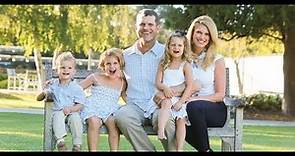 Jim Harbaugh and his wife Sarah Harbaugh and their children