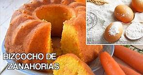 COMO HACER UN BIZCOCHO DE ZANAHORIAS | Pastel de zanahorias esponjoso, suave y muy facil de hacer