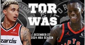 Washington Wizards vs Toronto Raptors Full Game Highlights | Dec 27 | 2024 NBA Season