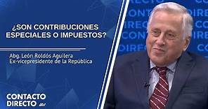 Entrevista con León Roldós Aguilera - Exvicepresidente de la República | Contacto Directo