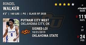 Rondel Walker 2020 Point Guard Oklahoma State