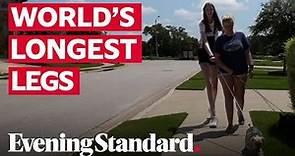 US teenager breaks world record for longest female legs