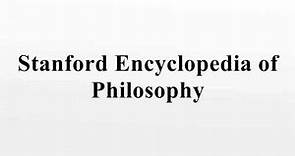 Stanford Encyclopedia of Philosophy