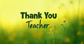 100  Thank You Teacher Messages and Quotes - WishesMsg