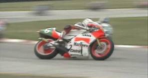 Luca Cadalora Crash | 1989 Italian Bike GP 250cc race | Misano