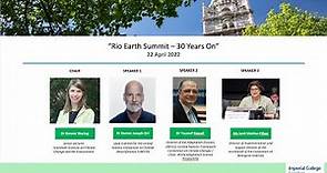 Rio Earth Summit - 30yrs On
