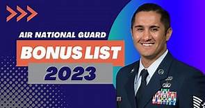 2023 Air National Guard Bonus List