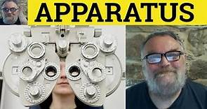 🔵 Apparatus Meaning - Apparatus Definition - Apparatus Examples - IELTS Nouns - Apparatus