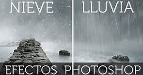 Efecto de Nieve y lluvia en Photoshop