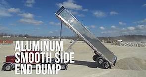 Aluminum Smooth Side End Dump Trailer by Armor Lite
